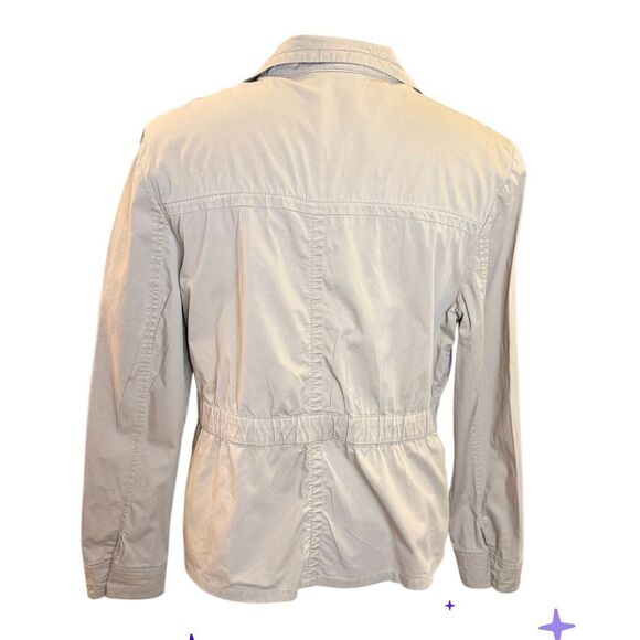 Charter Club Utility Jacket Sz. PL Khaki/Tan Unlined Lightweight - Picture 7 of 10